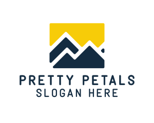 Mountain Peak Hiking logo design