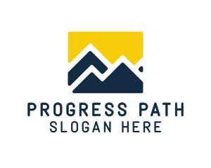 Mountain Peak Hiking logo design