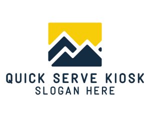 Mountain Peak Hiking logo design