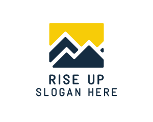 Mountain Peak Hiking logo design