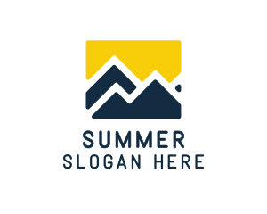 Mountain Peak Hiking logo design