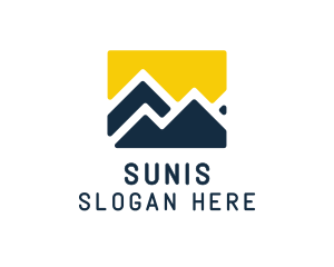 Mountain Peak Hiking logo design