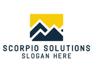 Mountain Peak Hiking logo design