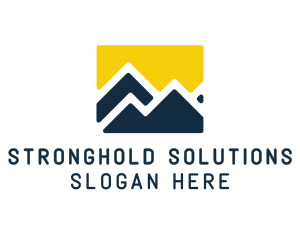 Mountain Peak Hiking logo design