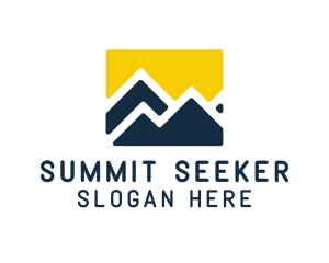 Mountain Peak Hiking logo design