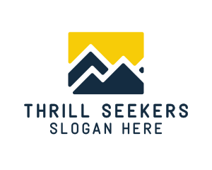 Mountain Peak Hiking logo design