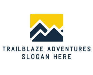 Hiking - Mountain Peak Hiking logo design