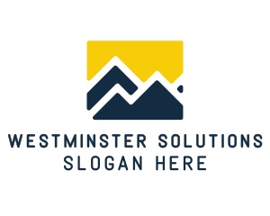 Mountain Peak Hiking logo design