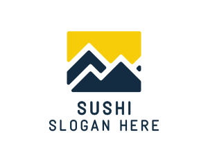 Mountain Peak Hiking logo design