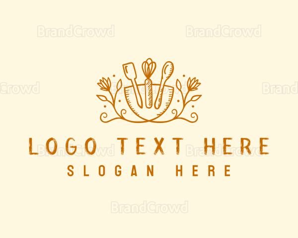 Floral Baking Tools Logo