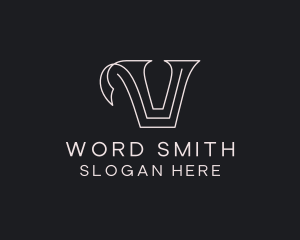Author - Book Author Publishing logo design