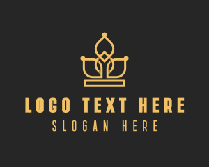 Luxury - Fashion Crown Jewelry logo design