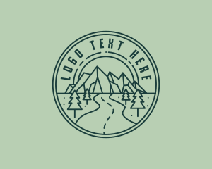 Mountain - Outdoor Road Adventure logo design