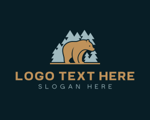 Wild - Forest Bear Wild Animal logo design