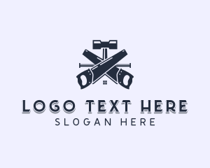 Hammer - Hand Saw Repair logo design