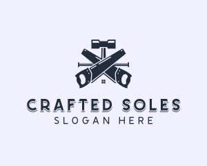 Hand Saw Repair logo design