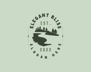 Forest - Mountain Forest Trail logo design