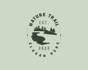 Trail - Mountain Forest Trail logo design