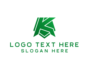 Green - Generic Tech Company Letter K logo design