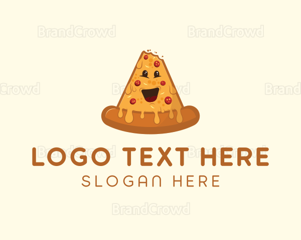 Cheesy Pizza Snack Logo