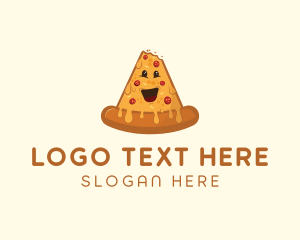 Cheesy Pizza Snack Logo