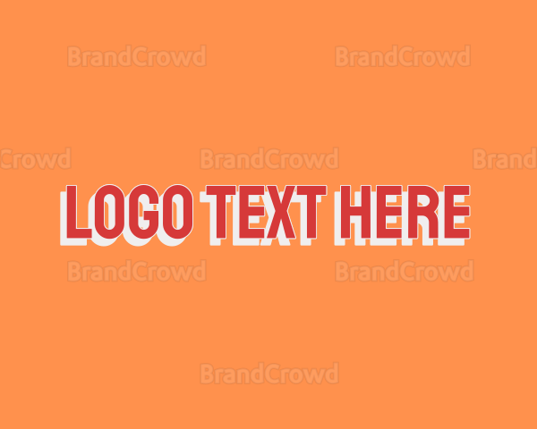 Uppercase Red Font Logo