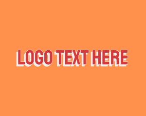 Text - Uppercase Red Font logo design