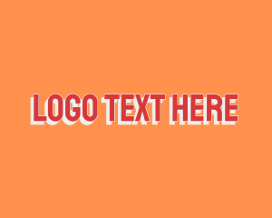 Red - Uppercase Red Font logo design