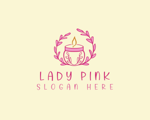 Floral Candle Light Logo