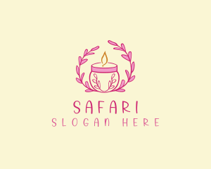 Floral Candle Light Logo