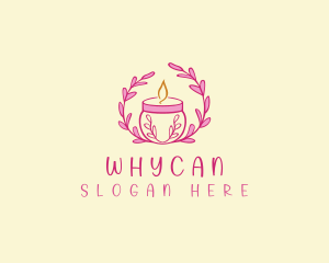 Floral Candle Light Logo