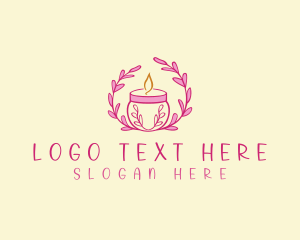 Floral Candle Light Logo