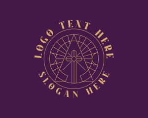 Funeral - Holy Christian Cross logo design