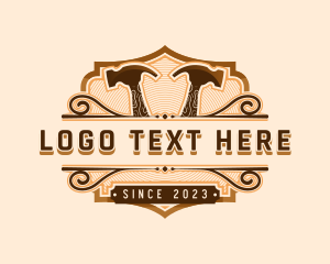 Badge - Hammer Builder Woodwork logo design