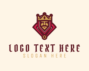 Cartoon - Ancient Medieval King logo design