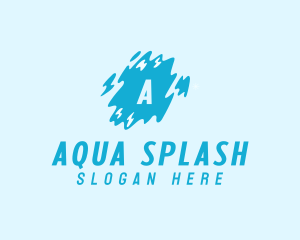 Wet - Liquid Water Splash logo design