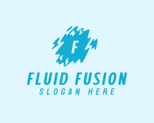 Slime Water Liquid logo design