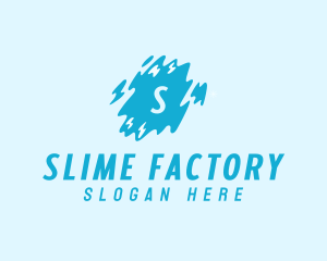 Slime Water Liquid logo design