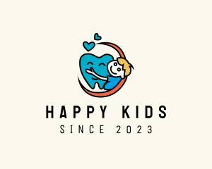 Kid Dental Tooth logo design