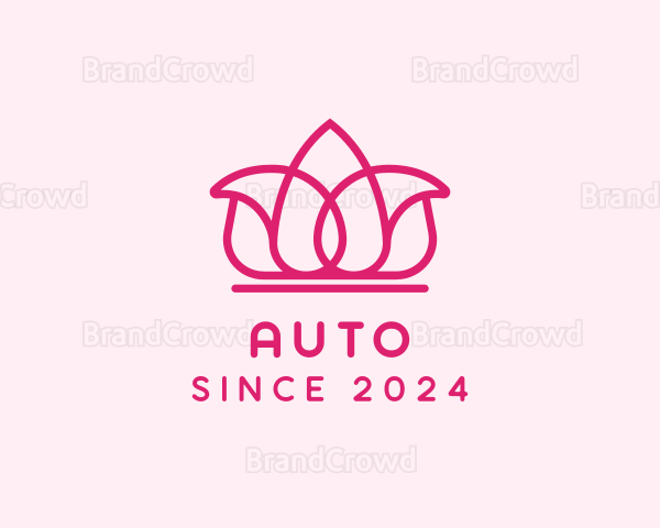 Lotus Flower Crown Logo