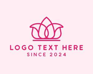 Lotus Flower Crown Logo