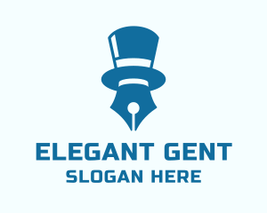 Gentleman Pen Author  logo design