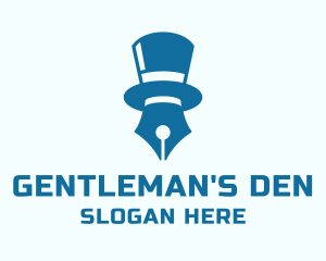 Gentleman Pen Author  logo design