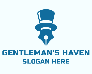 Gentleman Pen Author  logo design