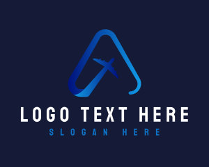 Logistics - Airplane Arrow Travel logo design