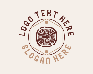 Log - Woodwork Craft Circle logo design