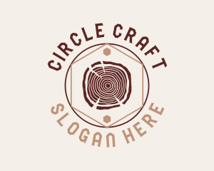 Woodwork Craft Circle logo design