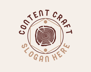 Woodwork Craft Circle logo design