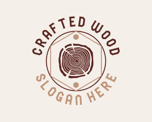 Woodwork Craft Circle logo design