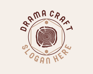 Woodwork Craft Circle logo design